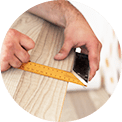 Engineered and custom hardwood flooring installation